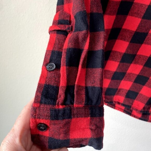 Madewell Flannel Popover Shirt in Buffalo Check M - Picture 4 of 8